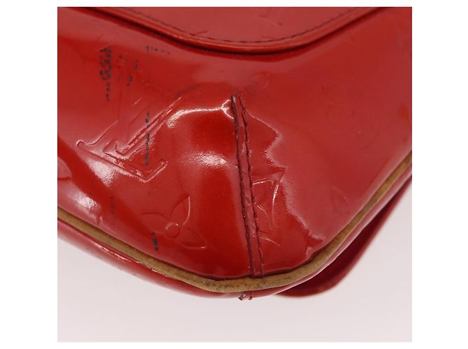 LOUIS VUITTON Borsa Thompson Street Monogram Vernis Rossa M91094 Auth BAZ450 Rosso - vista 16