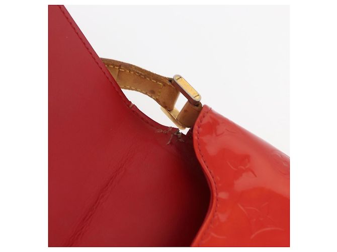 LOUIS VUITTON Borsa Thompson Street Monogram Vernis Rossa M91094 Auth BAZ450 Rosso - vista 18