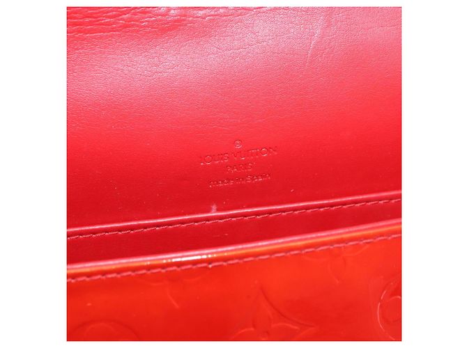 LOUIS VUITTON Borsa Thompson Street Monogram Vernis Rossa M91094 Auth BAZ450 Rosso - vista 19