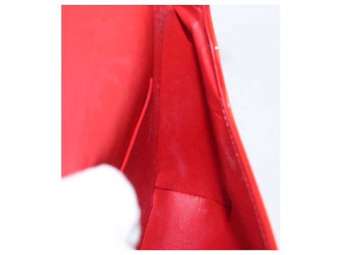 LOUIS VUITTON Borsa Thompson Street Monogram Vernis Rossa M91094 Auth BAZ450 Rosso - vista 20