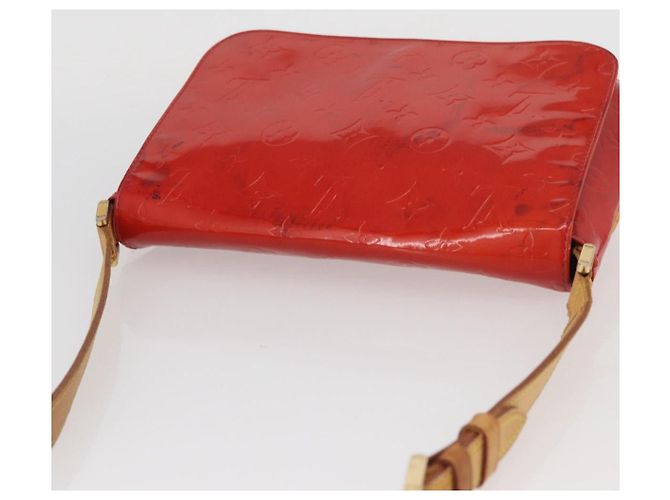 LOUIS VUITTON Borsa Thompson Street Monogram Vernis Rossa M91094 Auth BAZ450 Rosso - vista 6