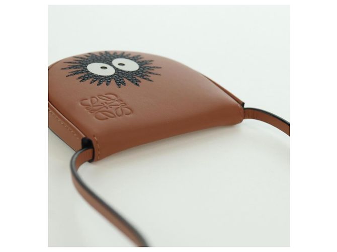 LOEWE Ghibli Il Mio Vicino Totoro Mini Pochette Soot Sprites Auth SW2290SM Marrone - vista 6