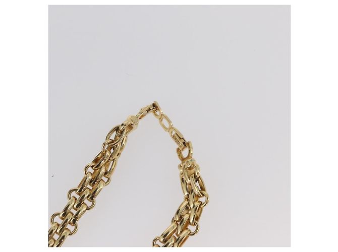 Collana Christian Dior metallo tono oro Auth BAZ515V - vista 12