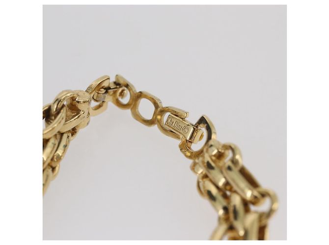 Collana Christian Dior metallo tono oro Auth BAZ515V - vista 13