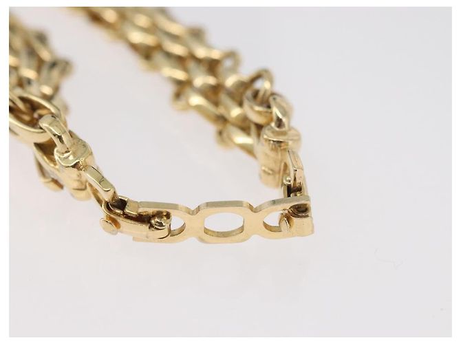 Collana Christian Dior metallo tono oro Auth BAZ515V - vista 14
