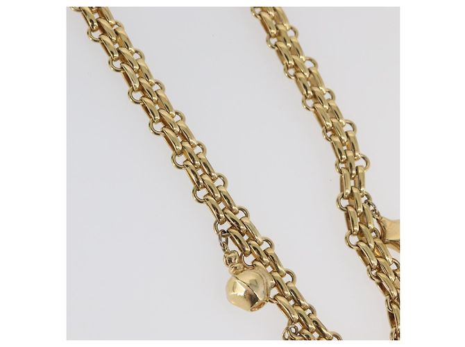 Collana Christian Dior metallo tono oro Auth BAZ515V - vista 5