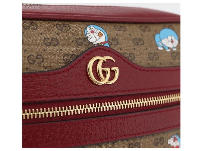 Borsa PVC Beige GUCCI Micro GG Supreme Doraemon x Fujiko-Pro 647784 Auth 167167SM D'oro - vista 15