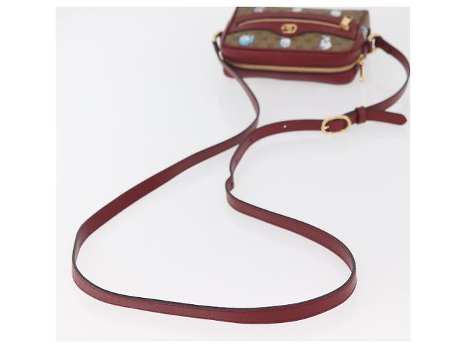 Borsa PVC Beige GUCCI Micro GG Supreme Doraemon x Fujiko-Pro 647784 Auth 167167SM D'oro - vista 7