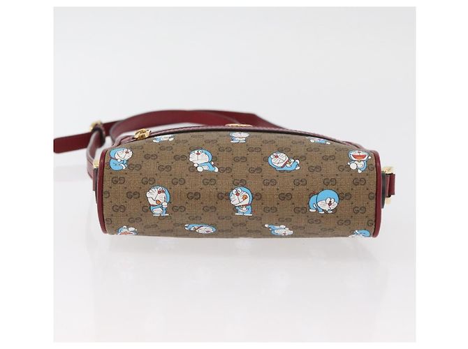 Borsa PVC Beige GUCCI Micro GG Supreme Doraemon x Fujiko-Pro 647784 Auth 167167SM D'oro - vista 9