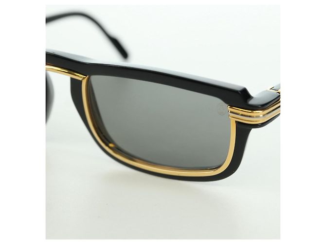 Occhiali da sole CARTIER Vertigo in plastica Neri Auth am11189SM Nero - vista 10