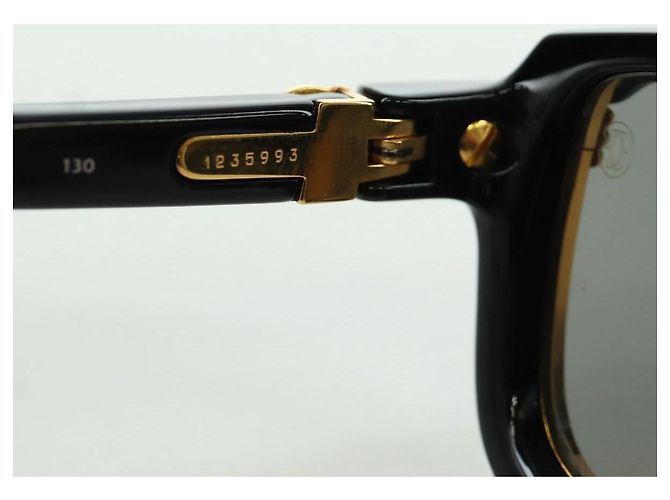 Occhiali da sole CARTIER Vertigo in plastica Neri Auth am11189SM Nero - vista 19