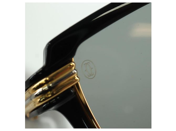 Occhiali da sole CARTIER Vertigo in plastica Neri Auth am11189SM Nero - vista 22