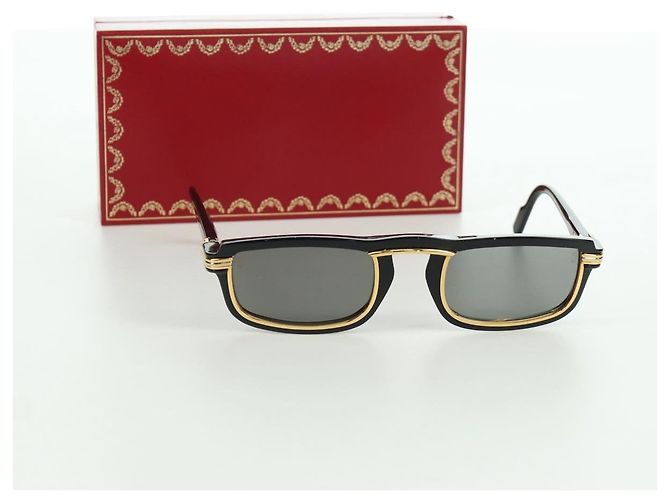 Occhiali da sole CARTIER Vertigo in plastica Neri Auth am11189SM Nero - vista 23