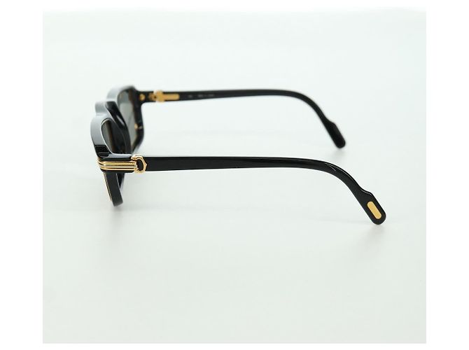 Occhiali da sole CARTIER Vertigo in plastica Neri Auth am11189SM Nero - vista 4