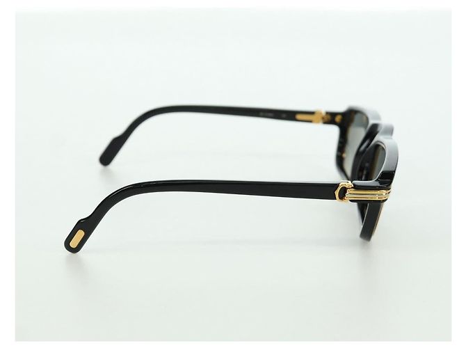 Occhiali da sole CARTIER Vertigo in plastica Neri Auth am11189SM Nero - vista 5