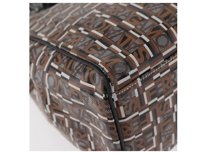 Borsa Tote Salvatore Ferragamo PVC Marrone Auth BA11865 - vista 12