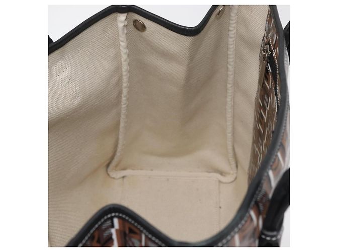 Borsa Tote Salvatore Ferragamo PVC Marrone Auth BA11865 - vista 16
