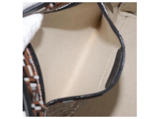 Borsa Tote Salvatore Ferragamo PVC Marrone Auth BA11865 - vista 19