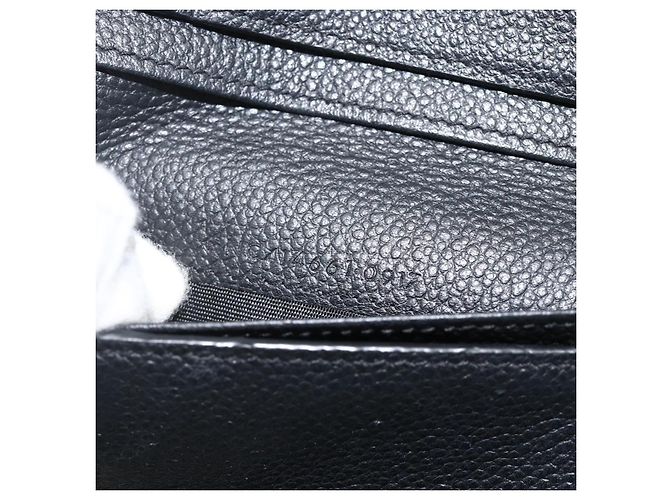 Portafoglio Bifold in Pelle Nera Argento Auth bs34223 SAINT LAURENT Nero - vista 23