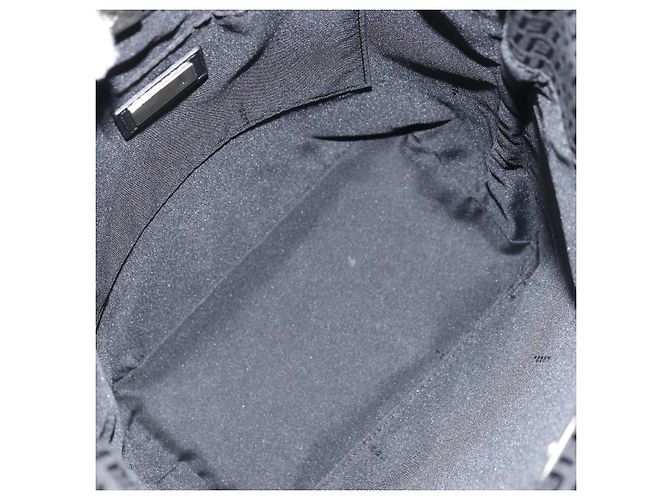 FENDI Zucchino Canvas Tote Bag Schwarz Silber Auth mr2209 - Ansicht 11