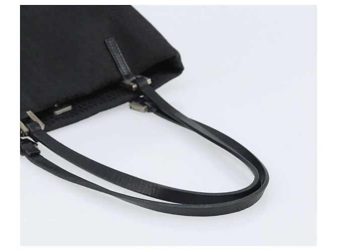 FENDI Zucchino Canvas Tote Bag Schwarz Silber Auth mr2209 - Ansicht 7