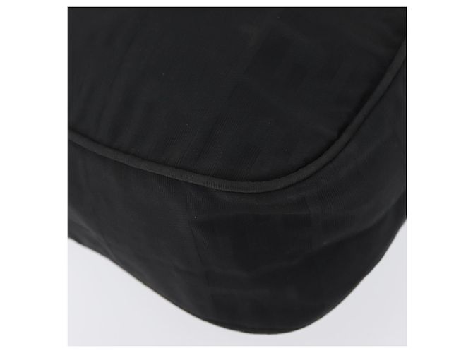 Borsa a Spalla FENDI in Tela Zucca Nera e Oro Auth 174614 Nero D'oro - vista 15