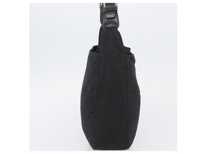 Borsa a Spalla FENDI in Tela Zucca Nera e Oro Auth 174614 Nero D'oro - vista 4