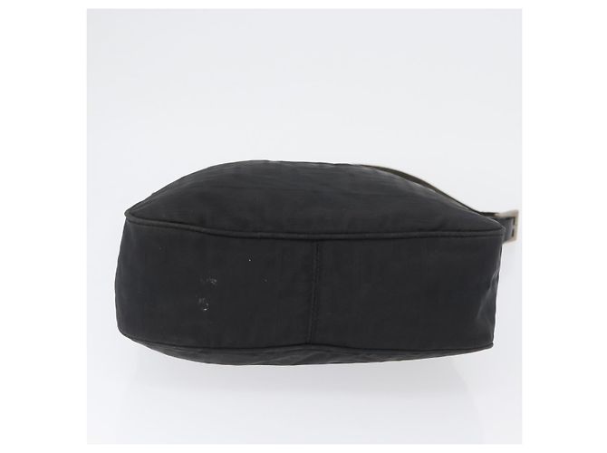 Borsa a Spalla FENDI in Tela Zucca Nera e Oro Auth 174614 Nero D'oro - vista 5