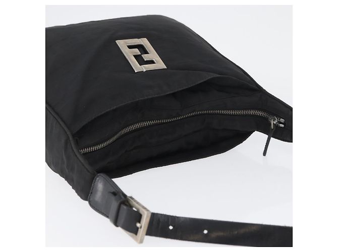 Borsa a Spalla FENDI in Tela Zucca Nera e Oro Auth 174614 Nero D'oro - vista 6