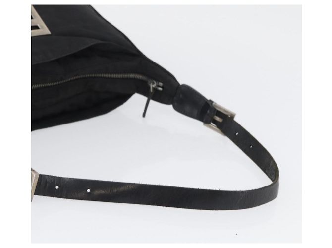 Borsa a Spalla FENDI in Tela Zucca Nera e Oro Auth 174614 Nero D'oro - vista 7