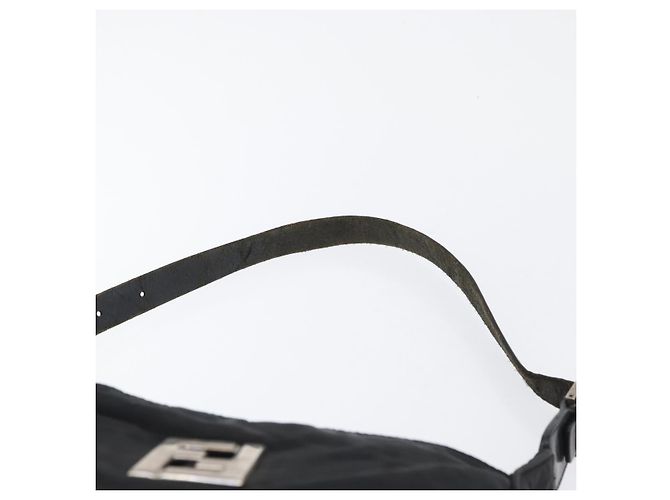 Borsa a Spalla FENDI in Tela Zucca Nera e Oro Auth 174614 Nero D'oro - vista 8