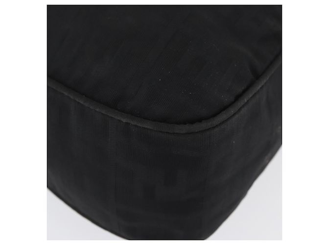 Borsa a Spalla FENDI in Tela Zucca Nera e Oro Auth 174614 Nero D'oro - vista 9