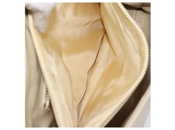 Céline Borsa a mano CELINE in pelle bianca e oro Auth 166779 Bianco D'oro - vista 23