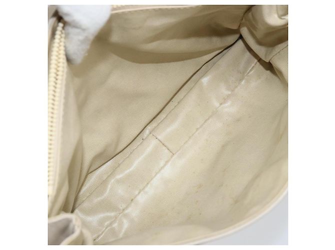 Céline Borsa a mano CELINE in pelle bianca e oro Auth 166779 Bianco D'oro - vista 24