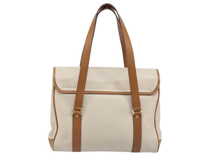 Céline Borsa a mano CELINE in pelle bianca e oro Auth 166779 Bianco D'oro - vista 3