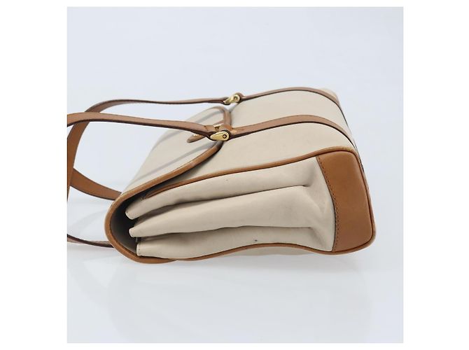 Céline Borsa a mano CELINE in pelle bianca e oro Auth 166779 Bianco D'oro - vista 5