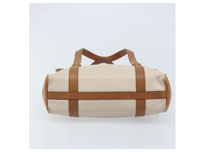 Céline Borsa a mano CELINE in pelle bianca e oro Auth 166779 Bianco D'oro - vista 9