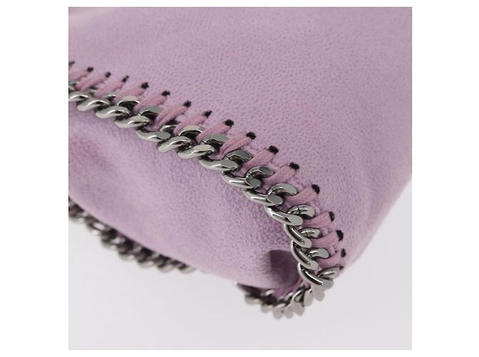 Autre Marque Borsa a spalla Falabella Stella McCartney in poliestere Rosa Argento Auth BA11627 - vista 12