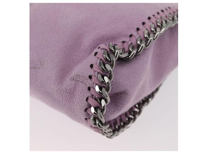 Autre Marque Borsa a spalla Falabella Stella McCartney in poliestere Rosa Argento Auth BA11627 - vista 15