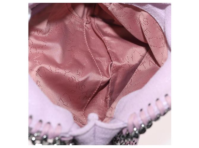 Autre Marque Borsa a spalla Falabella Stella McCartney in poliestere Rosa Argento Auth BA11627 - vista 18