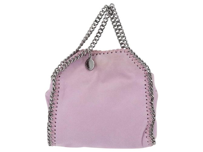 Autre Marque Borsa a spalla Falabella Stella McCartney in poliestere Rosa Argento Auth BA11627 - vista 2