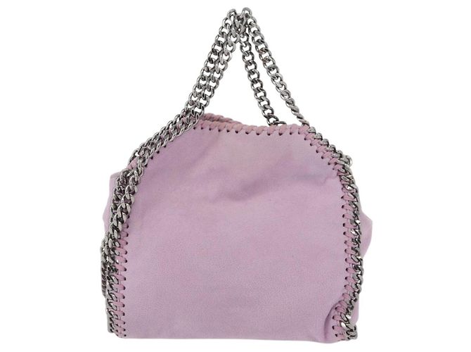 Autre Marque Borsa a spalla Falabella Stella McCartney in poliestere Rosa Argento Auth BA11627 - vista 3
