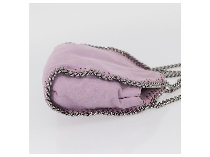 Autre Marque Borsa a spalla Falabella Stella McCartney in poliestere Rosa Argento Auth BA11627 - vista 4