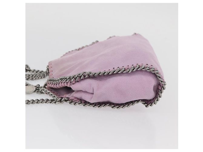 Autre Marque Borsa a spalla Falabella Stella McCartney in poliestere Rosa Argento Auth BA11627 - vista 5