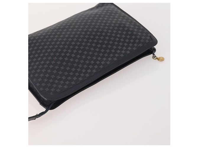 Céline Clutch in tela Macadam CELINE in pelle PVC 5 pezzi marrone navy beige Auth YKZ425 Blu navy - vista 15