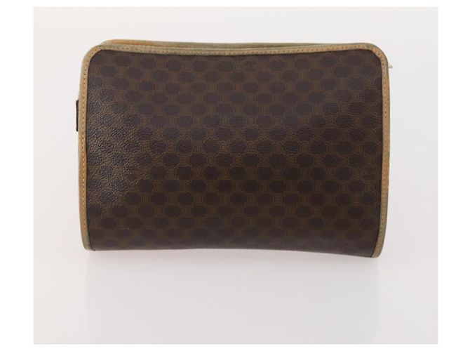 Céline Clutch in tela Macadam CELINE in pelle PVC 5 pezzi marrone navy beige Auth YKZ425 Blu navy - vista 24