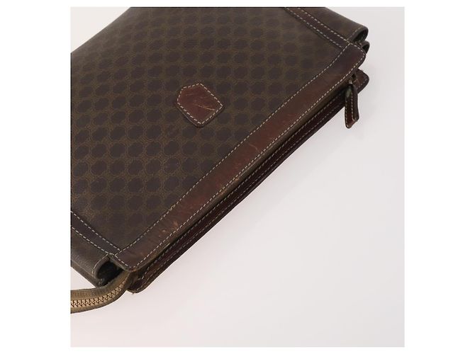 Céline Clutch in tela Macadam CELINE in pelle PVC 5 pezzi marrone navy beige Auth YKZ425 Blu navy - vista 4