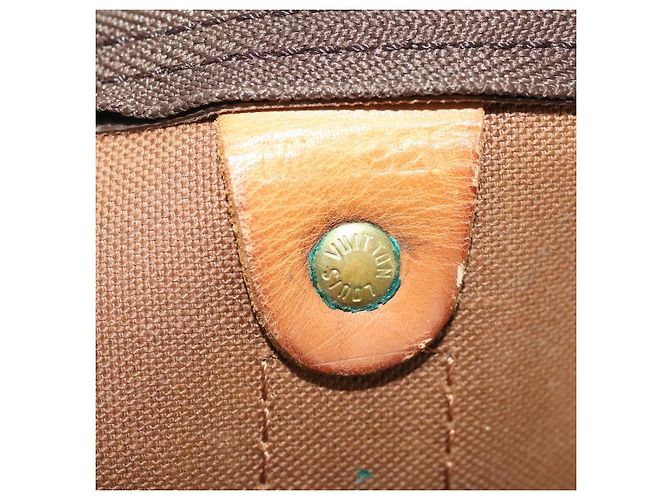 LOUIS VUITTON Borsa Boston Monogram Keepall 55 M41424 LV Auth BA11712 Monogramma - vista 12