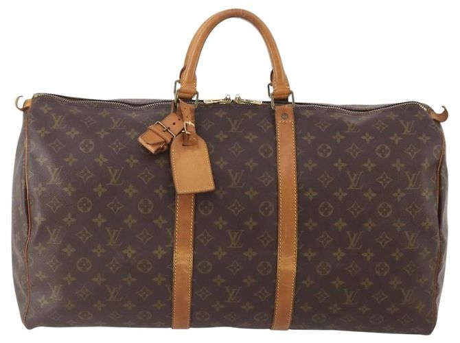 LOUIS VUITTON Borsa Boston Monogram Keepall 55 M41424 LV Auth BA11712 Monogramma - vista 13