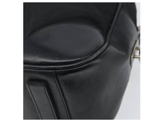 PRADA Borsa a mano in nylon nero argento Auth BAZ141A - vista 15
